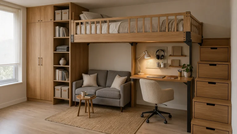 Space Saving Storage Ideas for Condo Loft Beds